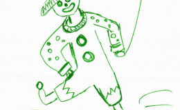 019 - margrit suter - clown in gruen